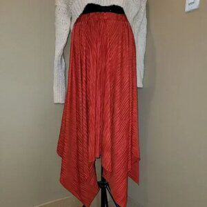 Anthropologie Sunday in Brooklyn Plisse Handkerchief Asymmetric Hem Skirt S